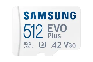 Samsung EVO Plus MB-MC512S | mb-mc512sa/eu | Flash-Speicherkarte (microSDXC-an-SD-Adapter inbegriffen)