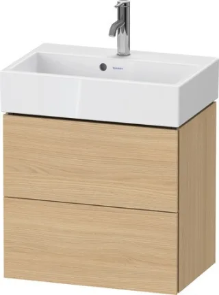Duravit L-Cube Waschtischunterbau wandhängend Natur Eiche Matt 584x391x544 mm - LC621903030 LC621903030