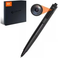 SpionProfi Überwachungskamera 4k Kugelschreiber Kamera Stift Spion Video Ton Bild Aufnahme (1-tlg., Echter Kugelschreiber mit versteckte 4k Kamera)