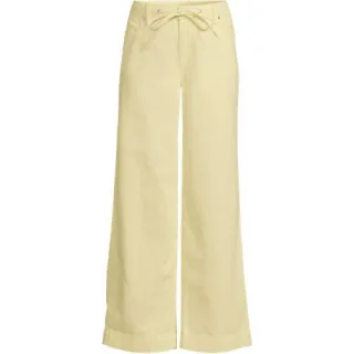 Soft Comfort weite Jeans im Leinenmix, Damen,  Gelb, by Lands' End