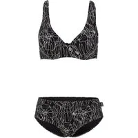 Beco Beermann Triangel-Bikini-Top Flower Lines (2-St), mit femininem Herzdekolleté