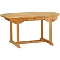 Kai Wiechmann Gartentisch Teak Ausziehtisch oval als flexibler Holztisch aus Teak, ausziehbarer und unbehandelter Teaktisch oval