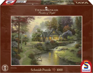 Schmidt Puzzle 58464 - Thomas Kinkade: Friedliche Abendstimmung [1.000 Teile]
