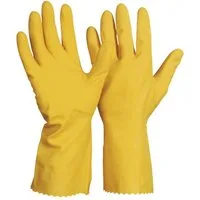 Leipold Arbeitsschutz Latexhandschuhe Industrie- und Haushalts-Handschuhe gelb 8 wasserdicht