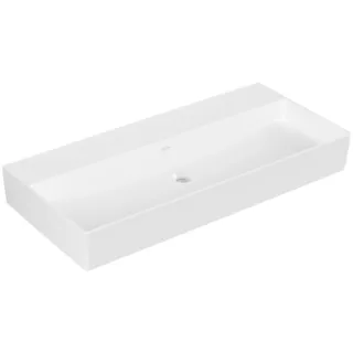 Villeroy & Boch Memento 2.0 Waschtisch 4A22A301 100 x 47 cm, weiß alpin, ohne Hahnloch, ohne Überlauf