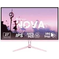 Nova 27T2K180, Gaming-Monitor 68.6 cm (27 Zoll), pink, QHD, IPS, HDMI, DP, Lautsprecher, 180Hz Panel
