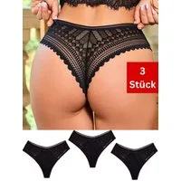 Elegant Love Taillenslip Sexy Unterwäsche in Spitzenoptik, Dessous-Slip für Damen (Packung, 1-St., 3er-Pack) Höschen-Lingerie, bequeme Unterhosen, High-Waist-Panties