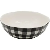 Neuetischkultur Servierschale Servierschale Keramik gemustert, Keramik, (Stück, 1-tlg), Obstschale, Salatschüssel