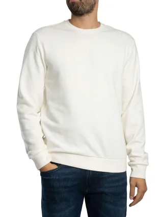 EA7 Sweatshirt Mit Back Box Logo, Beige