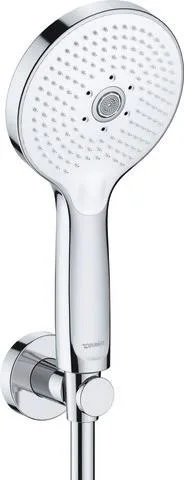 Duravit Brausehalterset Chrom & Weiß Hochglanz 120x130x276 mm - UV0712001005 UV0712001005