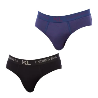 Pack-2 Basic Slips aus atmungsaktivem Stoff KLS2 für Herren