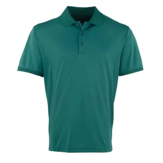 Premier - "Coolchecker" Poloshirt für Herren (Flaschengrün)