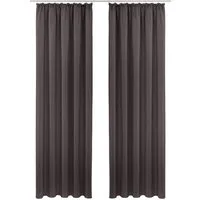 OTTO home Vorhang SOLA (1 St), Kräuselband, verdunkelnd, Polyester, Breite:130 cm, 1 Schal, einfarbig, Verdunkelung