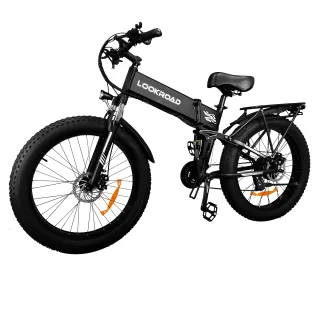 LOOKROAD L26 Electric Bike, 48V 15Ah Battery, 1000W Motor, Recommended Top Speed 25KM/H, Speed Sensor, SHIMAN0 21-Speed,