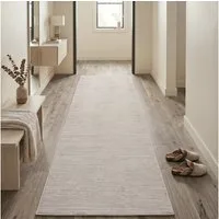 Sehrazat Teppich LIMA, auch als Läufer, rechteckig, Höhe: 10 mm, Kurzflor, Linienstruktur, leichter Glanz, Wohnzimmer