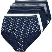 Ulla Popken Maxislip Maxislips 6er-Pack Muster/einfarbig