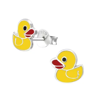 Enten Ohrringe aus 925 Silber