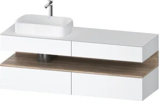 Duravit Qatego Konsolenwaschtischunterbau wandhängend Weiß Matt 1600x550x600 mm - QA4777055180000 QA4777055180000
