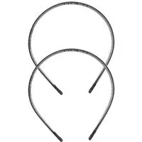 LuxusKollektion Haarband 2er Pack Metall Haarband Unisex Elastisch Rutschfest für Sport Yoga