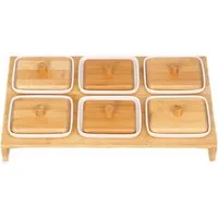Cheffinger Snackschale 6-teiliges Set mit Deckel – Stilvoll & Praktisch, (6-tlg)