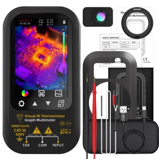 BSIDE SH6 Thermal Imaging Multimeter 320x320 Handheld IR Camera 3.5" Touch Screen With Macro Lens 360 Rotatable Bracket