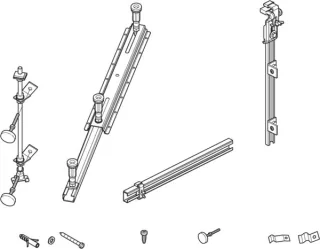 Ideal Standard Schürzenmontage-Set, K793567 mit Wannenfüße, Wannenleisten K793567