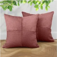 Amilian Kissenbezüge 2er Set Kissenhüllen - Sofakissenbezug & Couchkissenbezug, (2 Stück), 40x40 cm, Kissenhülle für Kissen, Dekokissen, Zierkissen, Sofakissen