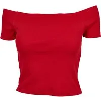 URBAN CLASSICS T-Shirt Urban Classics Damen Ladies Off Shoulder Rib Tee (1-tlg)