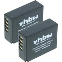 vhbw Akku passend für Fujifilm X-T100, X-T3, X-T30 II, X-T20, X-T30, X-T2, Kamera-Akku Akku Li-Ion 800 mAh (7,2 V, 2 St), Leistungsfähige Austausch-Akkus für Digitalkamera, Spiegelreflexkamera