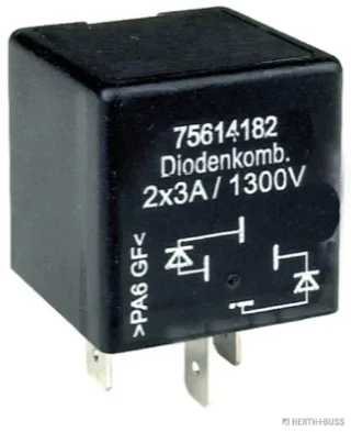 HERTH&BUSS Diode, 3 A, 4 pins - 75614182