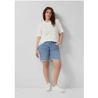 s.Oliver Jeansshorts Jeans-Hose Bermuda-Jeans / Slim Fit / Mid Rise