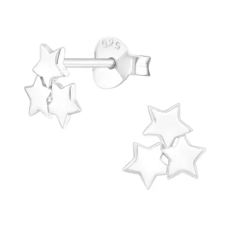 Stern Ohrringe aus 925 Silber
