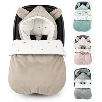 BABEES Fußsack Fußsack BABYFUßSACK für Babyschale Frühling Übergang warm mit Füllung, Einschlagdecke Fußsack Universal Baby GANZJÄHRIG