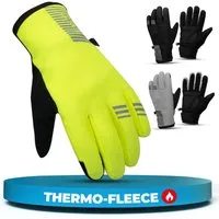 MIVELO Fahrradhandschuhe extra warme Thermo-Fleece Winterhandschuhe wasserfest und winddicht 3M-Thinsulate Isolierung
