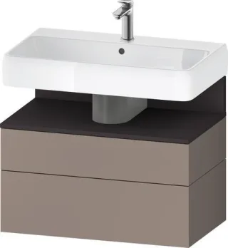 Duravit Qatego Waschtischunterbau wandhängend Basalt Matt 790x470x590 mm - QA4394080430000 QA4394080430000