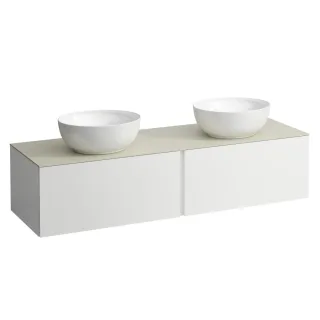 LAUFEN Waschtischunterschrank und Waschtischplatte ALESSI 500x1600x370 H4313540972601
