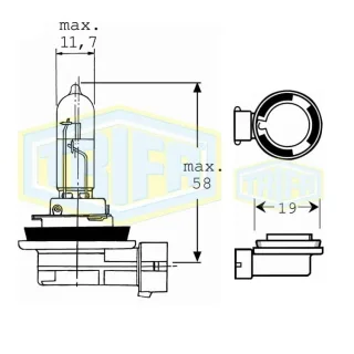 GL?HLAMPE H9 12V 65W