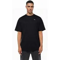 trueprodigy Oversize-Shirt Nika Logostickerei Rundhals dicker Stoff