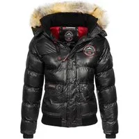 Geographical Norway Steppjacke Hochwertige Outdoorjacke Parka Steppjacke (1-St) Steppjacke mit Kapuze für Damen