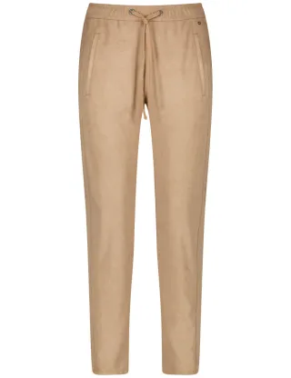 GERRY WEBER Edition - Hose mit elastischem Bund braun - Gr. - 42/R