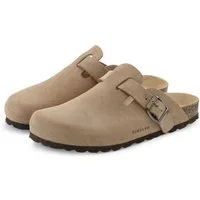 Elbsand Sandale, Mule, Sommerschuh, Lederpantolette Pantolette NEU aus Leder mit weichem Korkfußbett