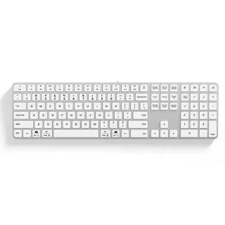 Tri-mode Wireless bluetooth Keyboard 112 Keys Ultra Slim Aluminum Metal Design Scissor Switch Keyboards Quiet Silent Typ