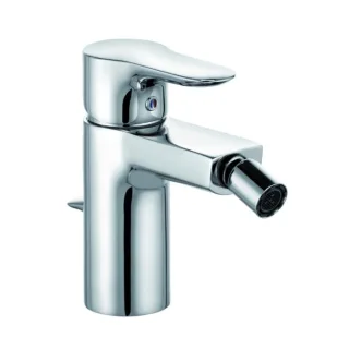 Kludi Objekta Bidetarmatur 324160575 chrom, mit Ablaufgarnitur