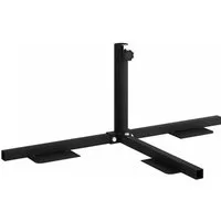 vidaXL Schirmhalter Halb Sonnenschirm Basisrahmen Schwarz Stahl for 32-38 mm Pole, 1 tlg.