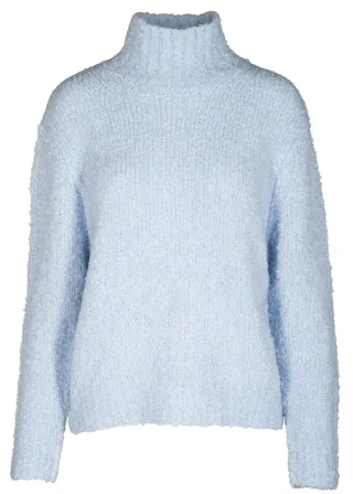 CLARINA - Stehbund-Pullover, 3/4 Arm bleu mel. - Gr. - 36