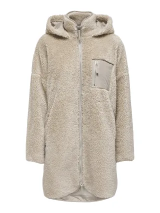 ONLY - ONLSASCHA SHERPA JACKET CC OTW Cuban Sand - Gr. - L