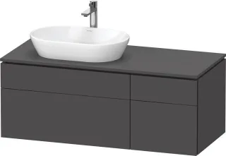 Duravit L-Cube Konsolenwaschtischunterbau wandhängend Graphit Matt 1220x550x482 mm - LC4876049490000 LC4876049490000