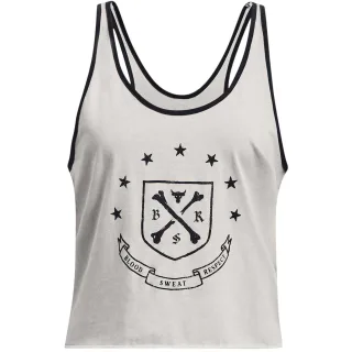 Under Armour - "Project Rock" Ärmelloses Oberteil für Damen, leger (Weiß)