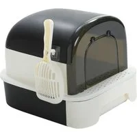 Purpurra Katzentoilette XL mit Haube und Streuschaufel, 50x 40 x 40 cm