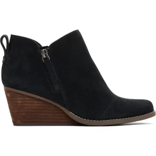 TOMS Goldie Textil Damen Schwarz Absatz-Stiefeletten